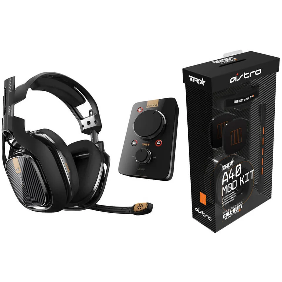 ASTRO A40TR Pro Gaming Headset (Includes MixAmp) + Black Ops 3 Edition MOD Kit Image 1