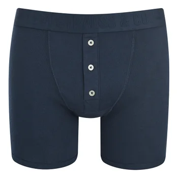 Levi's Men's Long Button Boxers - Navy