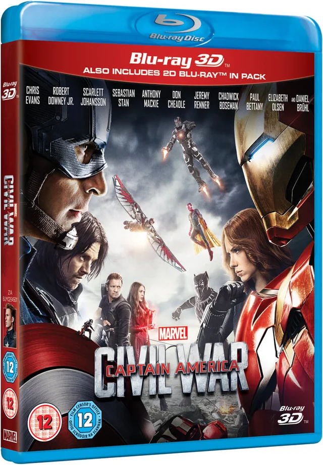 Captain America: Civil War 3D (Includes 2D Version)