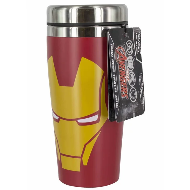Marvel Iron Man Stainless Steel Travel Mug - Red