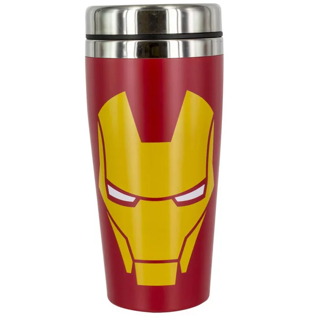 Marvel Iron Man Stainless Steel Travel Mug - Red