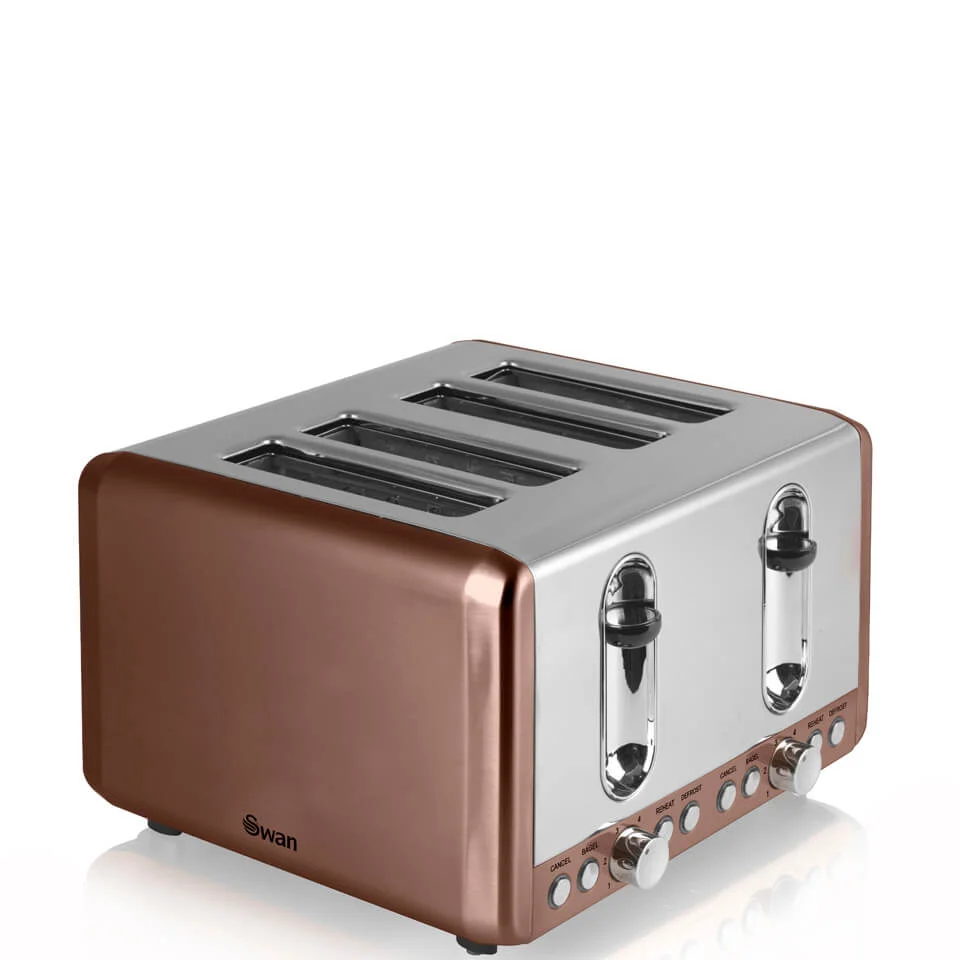 Swan ST14050COPN 4 Slice Toaster - Copper Image 1