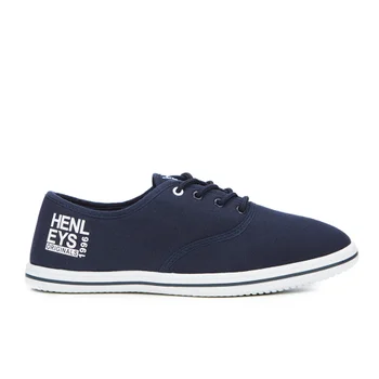 Henleys Men's Stash Canvas Pumps - Navy