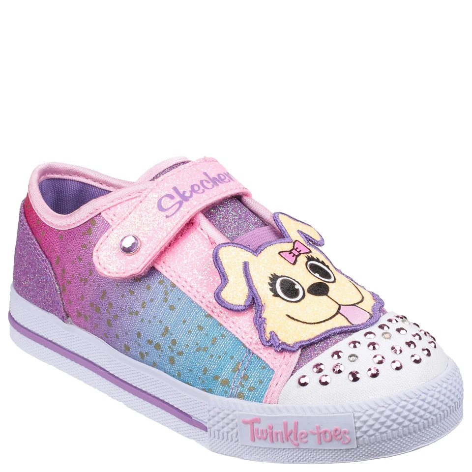 Skechers Toddlers' Twinkle Toes Shuffles Trainers - Multi - UK 4.5 Toddler - Multi Image 1