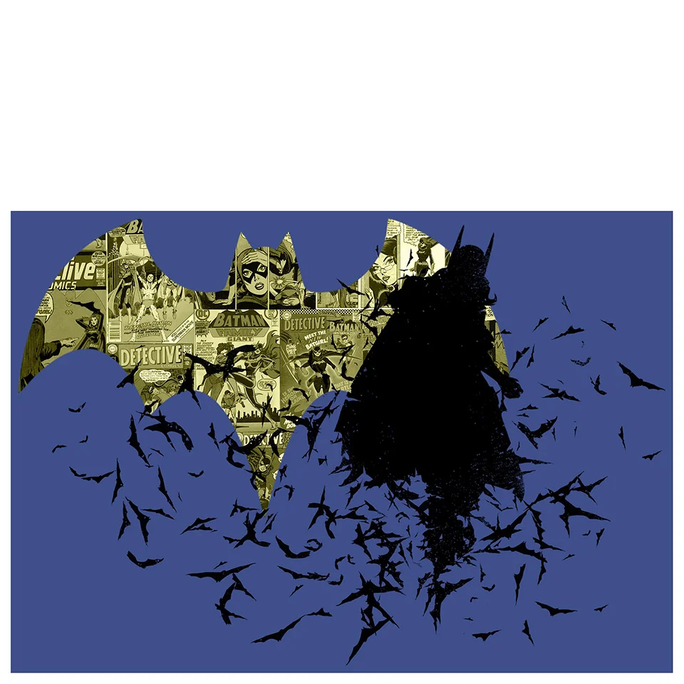 Barbara Gordon Bat Girl Comic Book Inspired Art Print - 14" x 11" Image 1