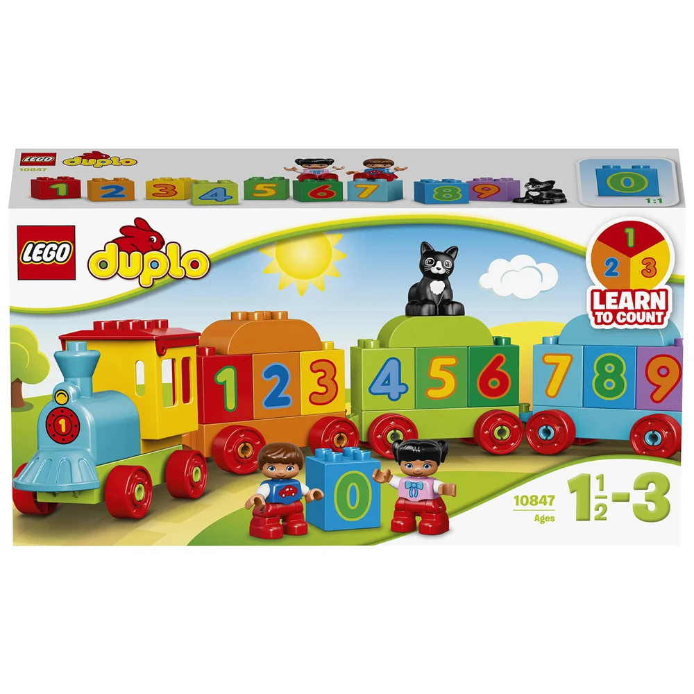 LEGO DUPLO Number Train Toy Education Large Bricks Set (10847) Image 1