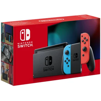 Nintendo Switch Console With Neon Red/Neon Blue Joy-Con