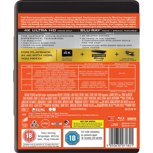 T2 Trainspotting - 4K Ultra HD