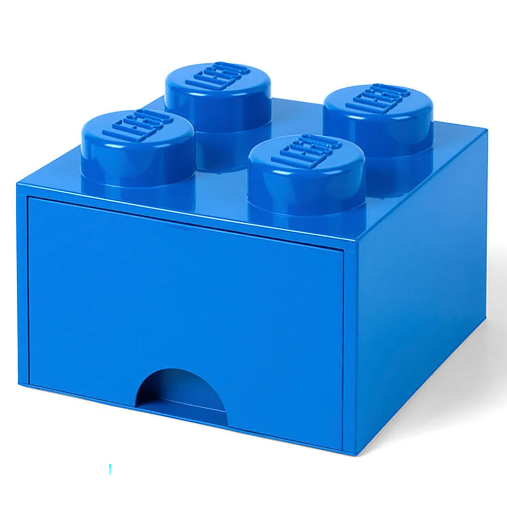 LEGO Storage 4 Knob Brick - 1 Drawer (Bright Blue) Image 1