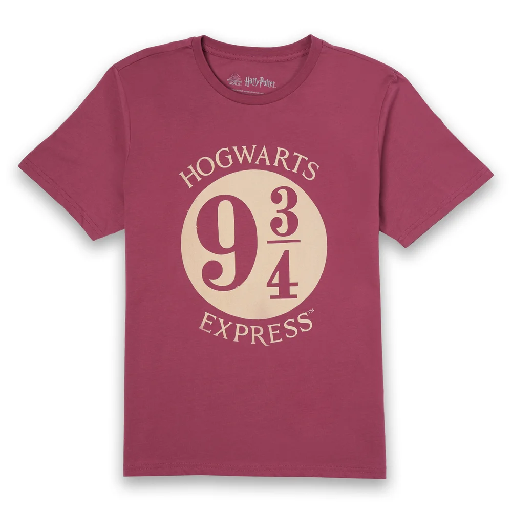 Harry Potter Platform Burgundy T-Shirt - M Image 1