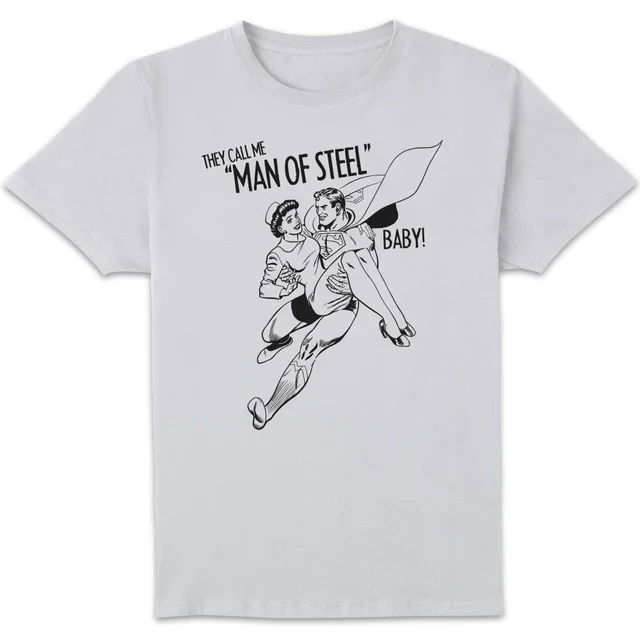 DC Comics Superman Valentines Steel Baby T-Shirt - White