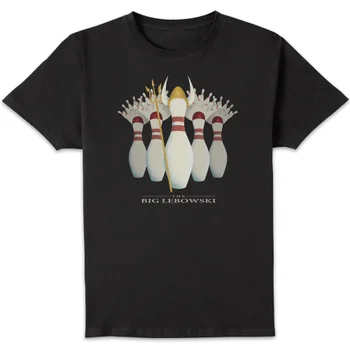 The Big Lebowski Pin Girls T-Shirt - Black
