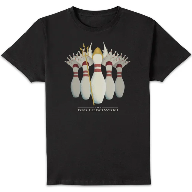 The Big Lebowski Pin Girls T-Shirt - Black