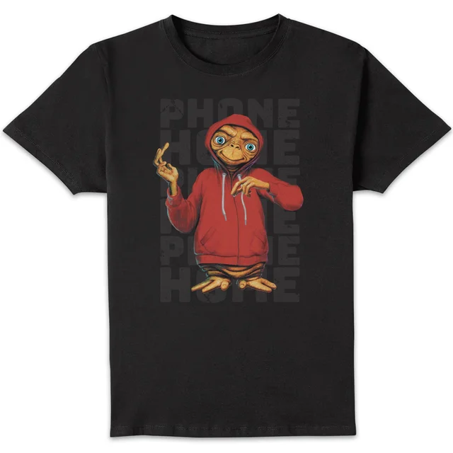 ET Phone Home Stylised T-Shirt - Black