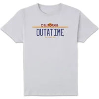 Back To The Future Outatime Plate T-Shirt - White - undefined undefined