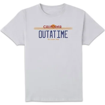 Back To The Future Outatime Plate T-Shirt - White