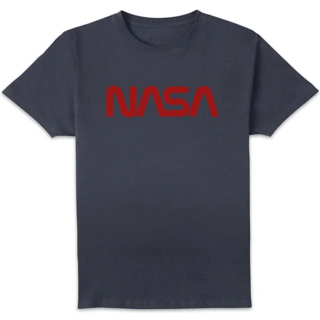 NASA Worm Red Logotype T-Shirt - Navy