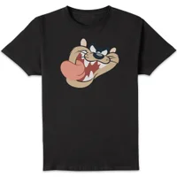 Looney Tunes Tasmanian Devil Face Men's T-Shirt - Black - undefined undefined