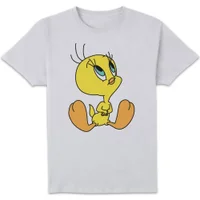Looney Tunes Tweety Sitting Men's T-Shirt - White