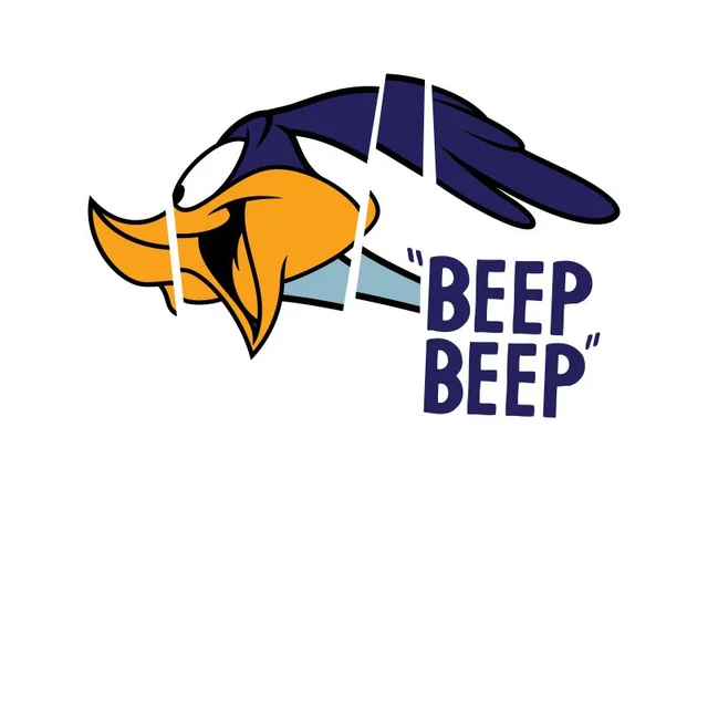 Looney Tunes Road Runner Beep Beep Men's T-Shirt - White