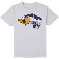 Looney Tunes Road Runner Beep Beep Men's T-Shirt - White - undefined undefined