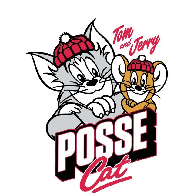 Tom & Jerry Posse Cat Men's T-Shirt - White