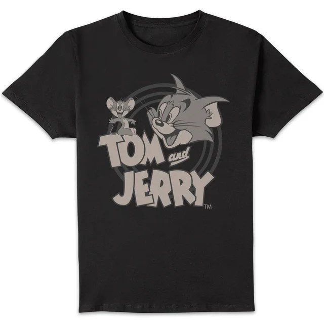 Tom & Jerry Circle Men's T-Shirt - Black