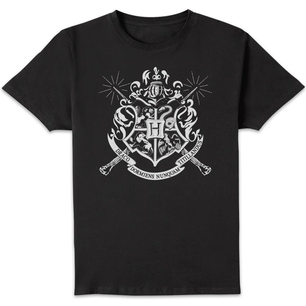 Harry Potter Hogwarts House Crest Men's T-Shirt - Black - S Image 1