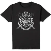 Harry Potter Hogwarts House Crest Men's T-Shirt - Black