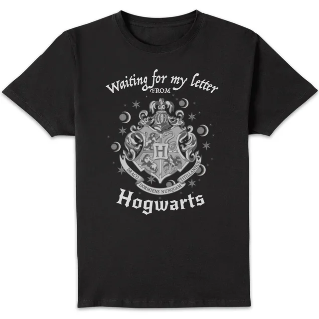 Harry Potter Waiting For My Letter From Hogwarts Men's T-Shirt - Black