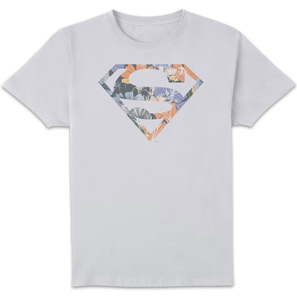 DC Originals Floral Superman Men's T-Shirt - White - S Image 1