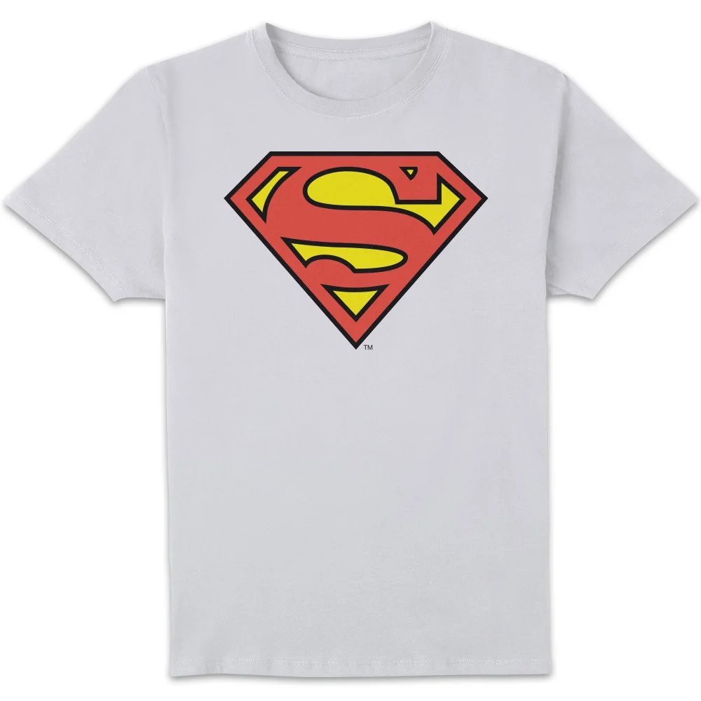 DC Originals Official Superman Shield Men's T-Shirt - White - S Image 1