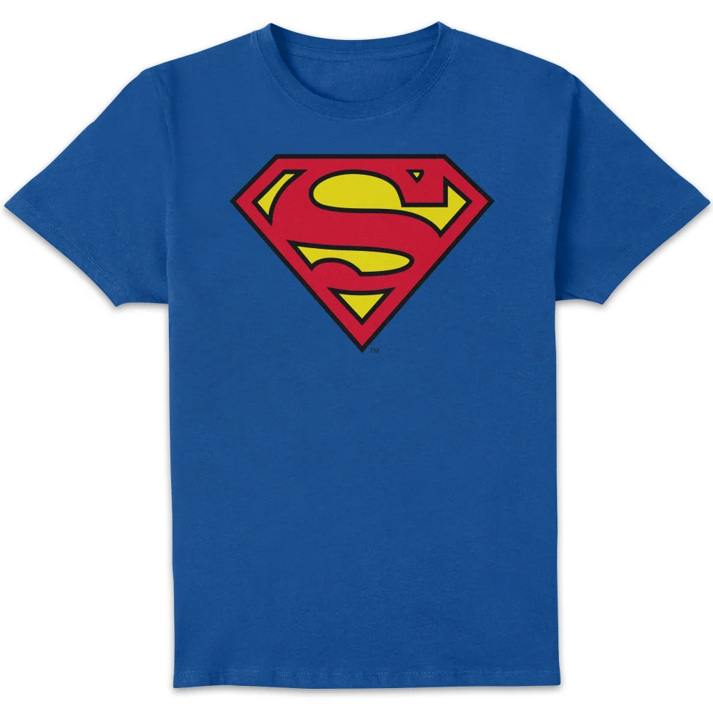 DC Originals Official Superman Shield Men's T-Shirt - Royal Blue - M Image 1