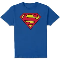 DC Originals Official Superman Shield Men's T-Shirt - Royal Blue - undefined undefined