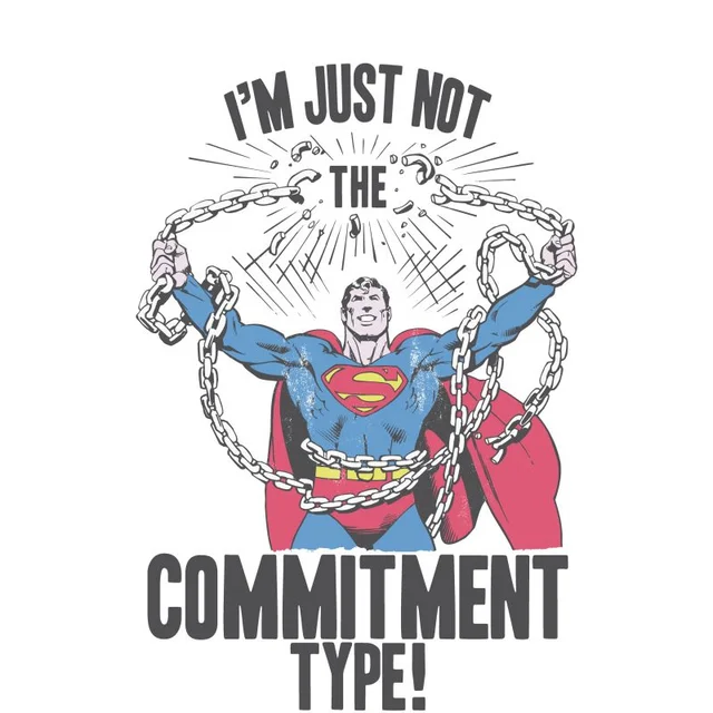 DC Originals Superman Commitment Type Men's T-Shirt - White