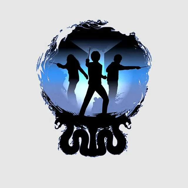 Harry Potter Silhouette Attack Women's T-Shirt - Grey