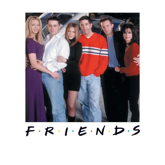 Friends Cast Pose Men's T-Shirt - White