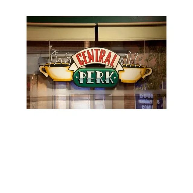 Friends Central Perk Coffee Sign Men's T-Shirt - White