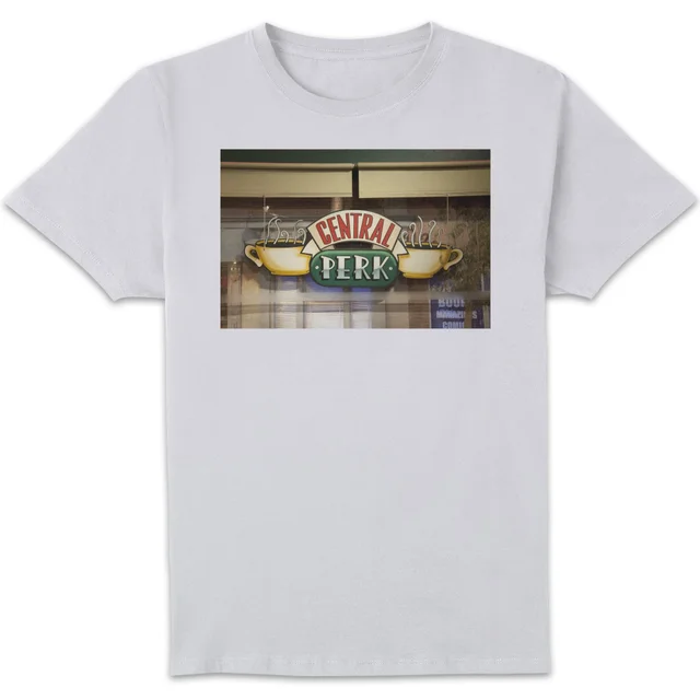 Friends Central Perk Coffee Sign Men's T-Shirt - White