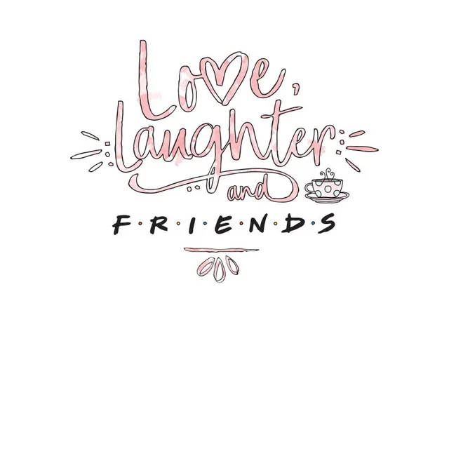 Friends Love Laughter Men's T-Shirt - White