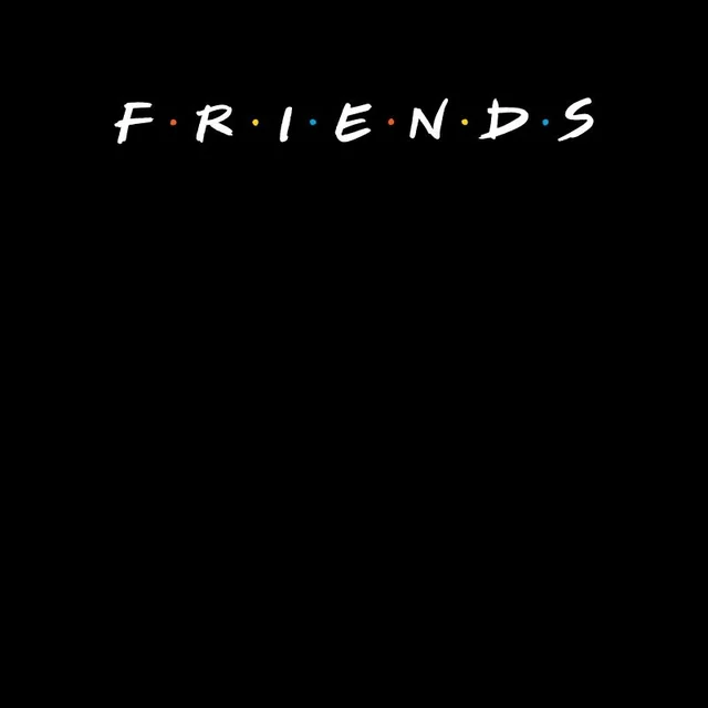 Friends Logo Men's T-Shirt - Black