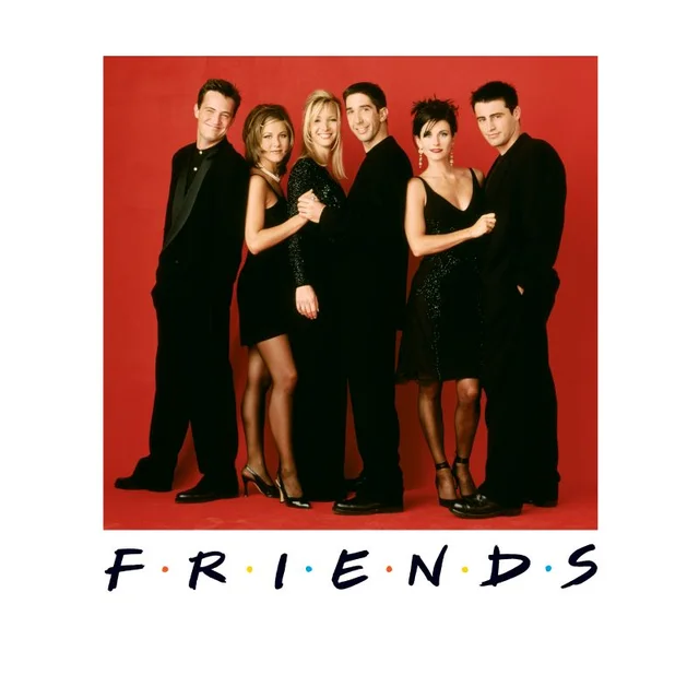 Friends Character Pose Men's T-Shirt - White
