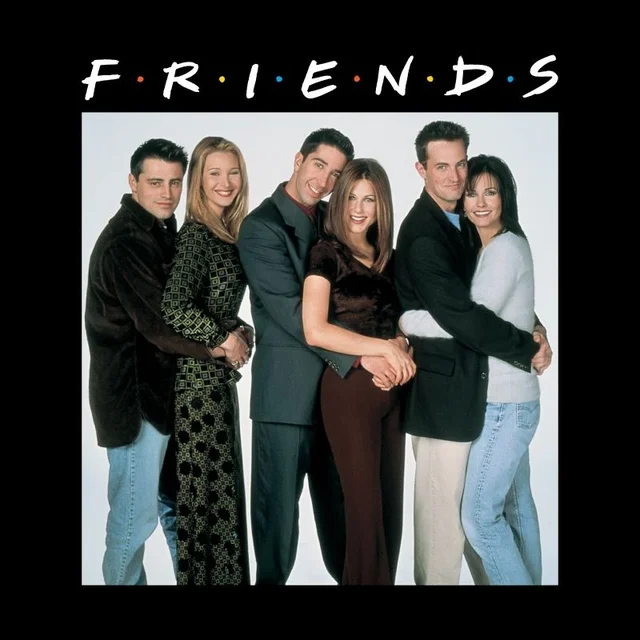 Friends Group Shot Men's T-Shirt - Black