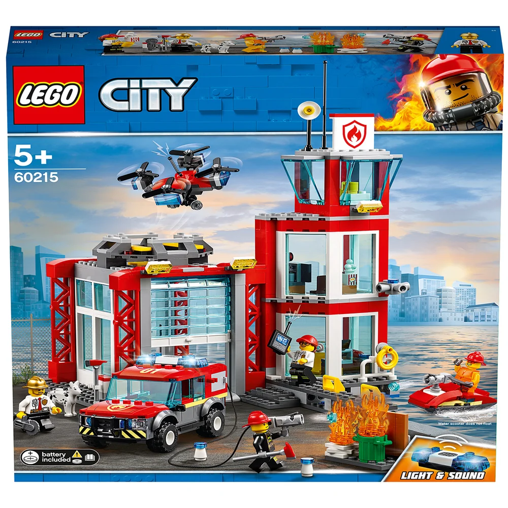 LEGO City: Fire Station Building Set (60215) Image 1