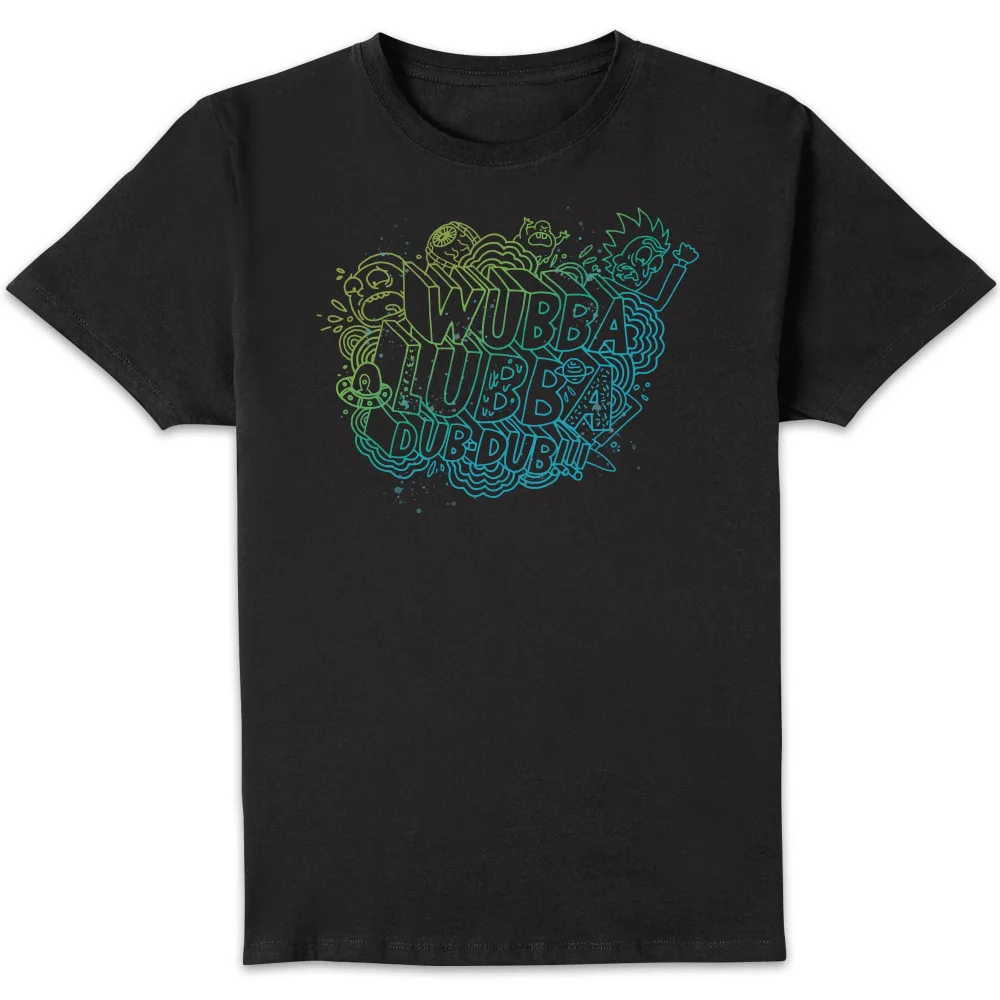 Rick and Morty Wubba Lubba Dub Dub Men's T-Shirt - Black - S Image 1