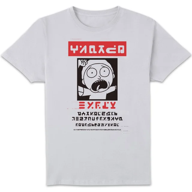 Rick and Morty Wanted Morty Men's T-Shirt - White