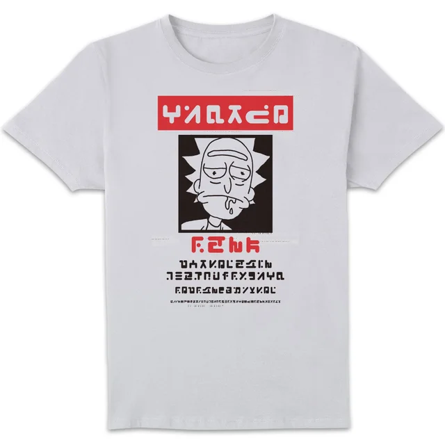 Rick and Morty Wanted Rick Men's T-Shirt - White