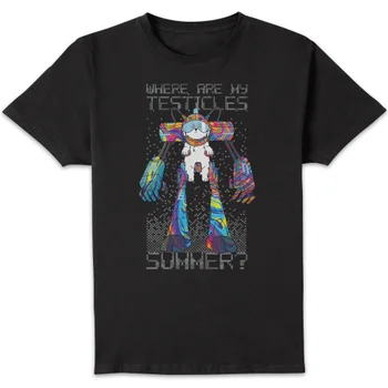 Rick and Morty Where Are My Testicles Summer Men's T-Shirt - Black
