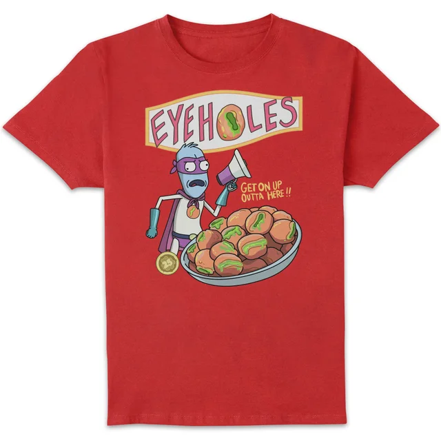 Zavvi Exclusive Rick and Morty Eyeholes Men's T-Shirt - Red