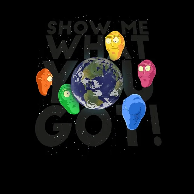 Rick and Morty Show Me What You Got Men's T-Shirt - Black